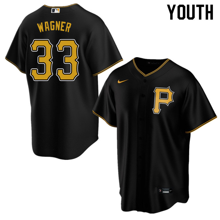 Nike Youth #33 Honus Wagner Pittsburgh Pirates Baseball Jerseys Sale-Black